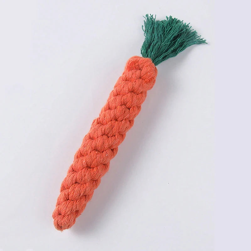 Hand-Woven Cotton Rope Dog Toy - Teeth Resistant Chew Toy