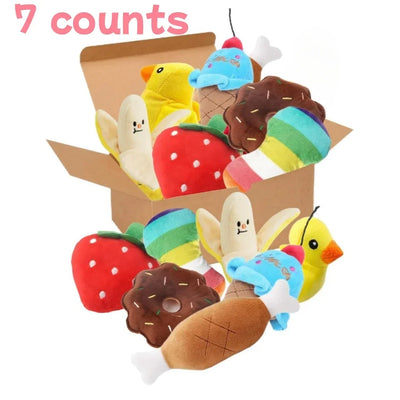 7-Pack Puppy Stuffed Toy Bundle - Complete Starter Set