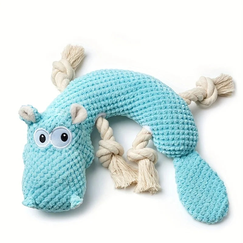 Squeaky Plush Dog Toy - Bite Resistant