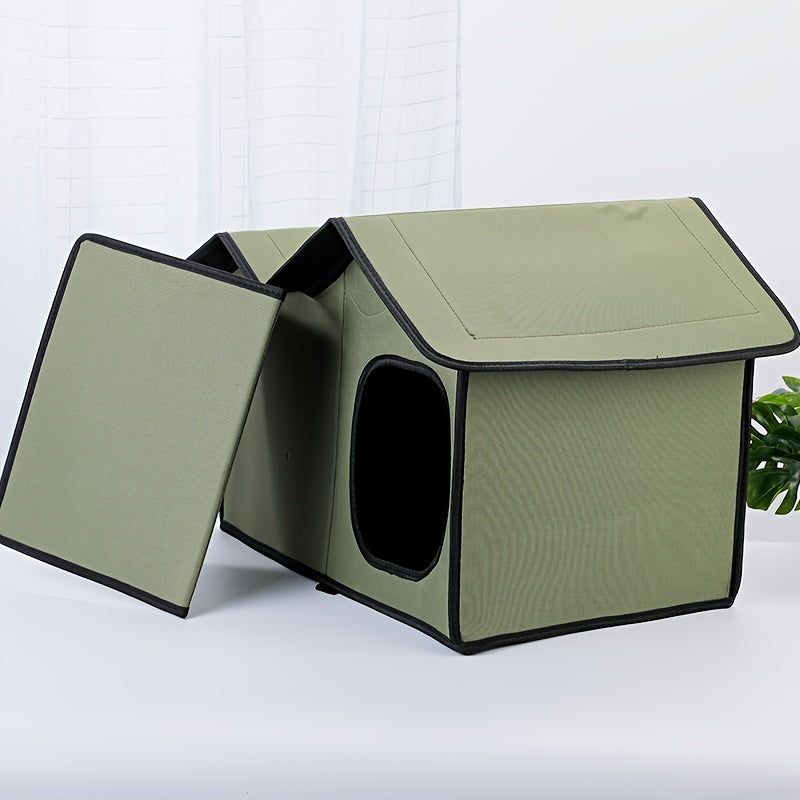 Waterproof Outdoor Cat Bed - Weather-Resistant Pet Shelter
