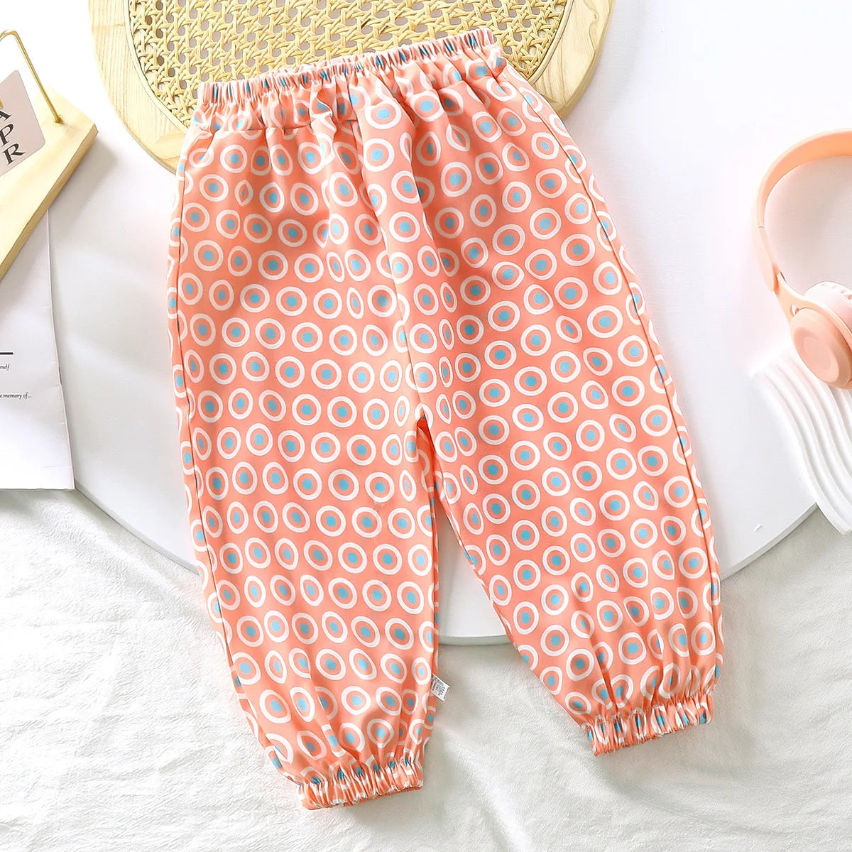 Kids Anti-Mosquito Summer Pants - Lightweight Floral Design