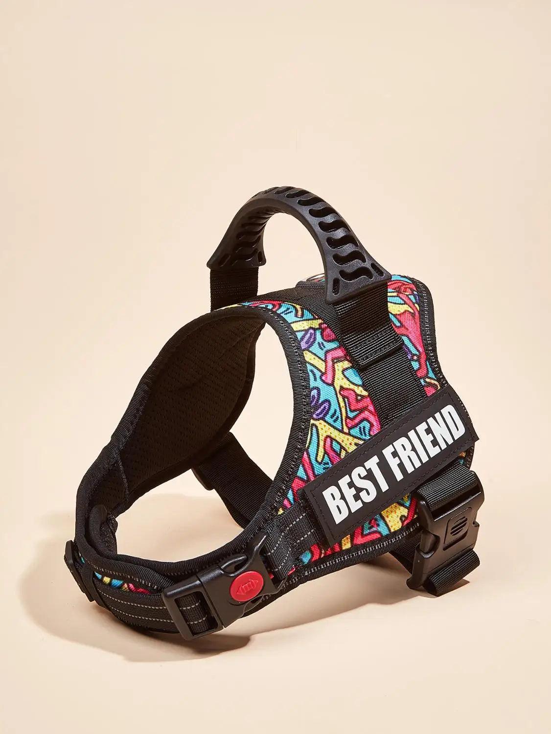 Colorful Dog Harness With Customizable Tags Reflective Dog Collar No Pull Safe Dog Training Walking Climbing Vest Free Shipping