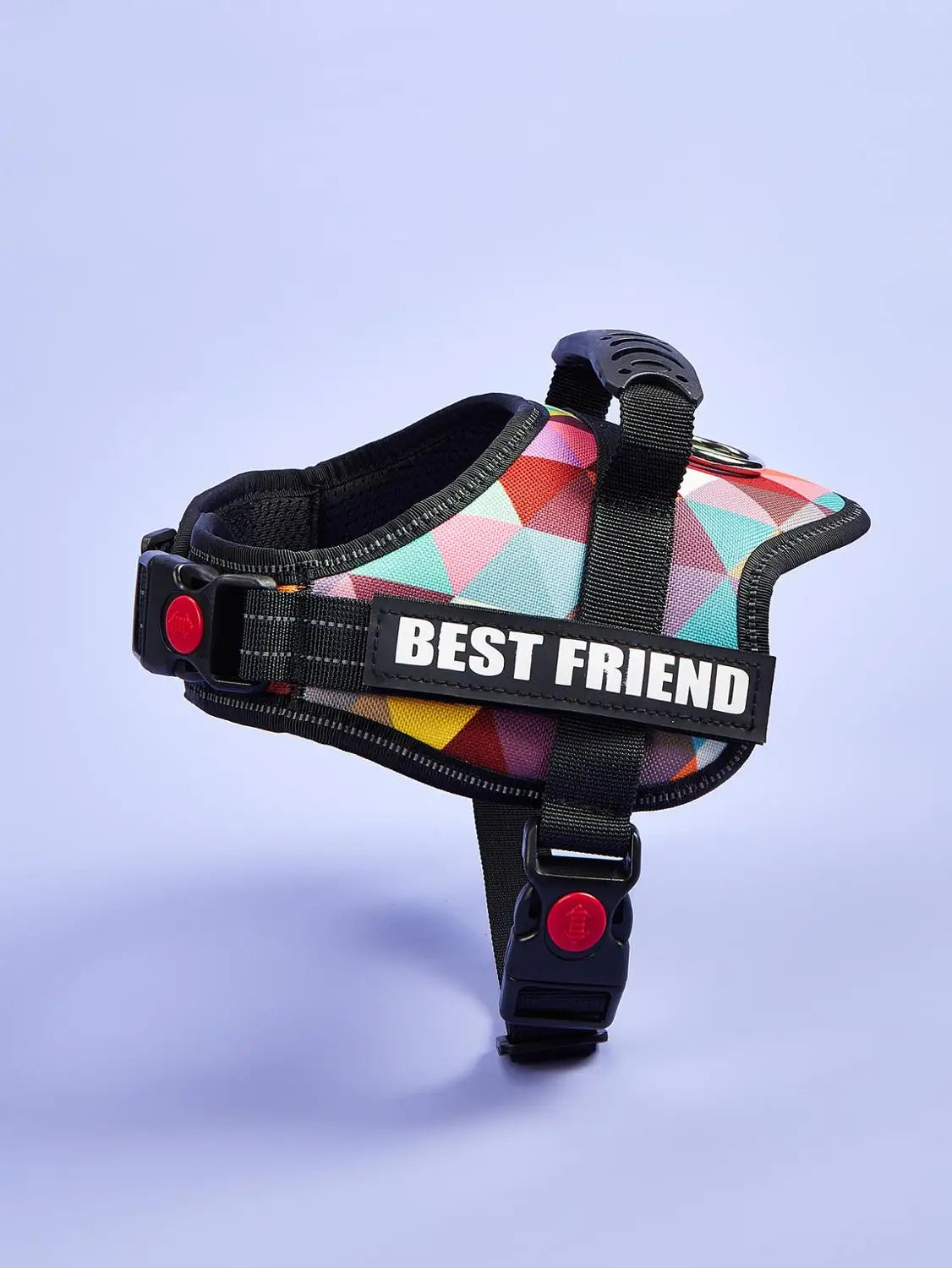 Colorful Dog Harness With Customizable Tags Reflective Dog Collar No Pull Safe Dog Training Walking Climbing Vest Free Shipping