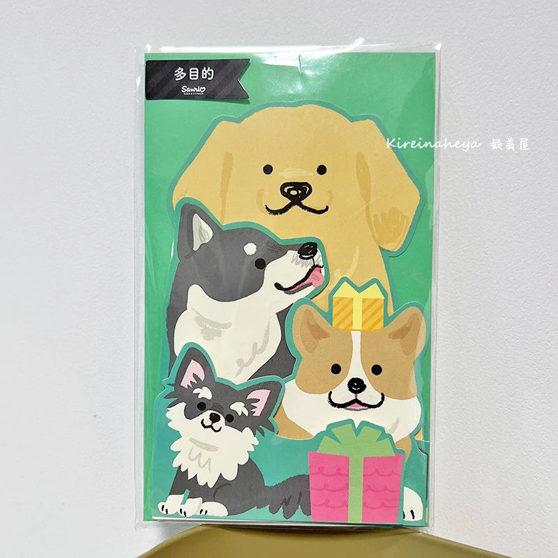 3D Dog & Cat Greeting Card - Creative Design
