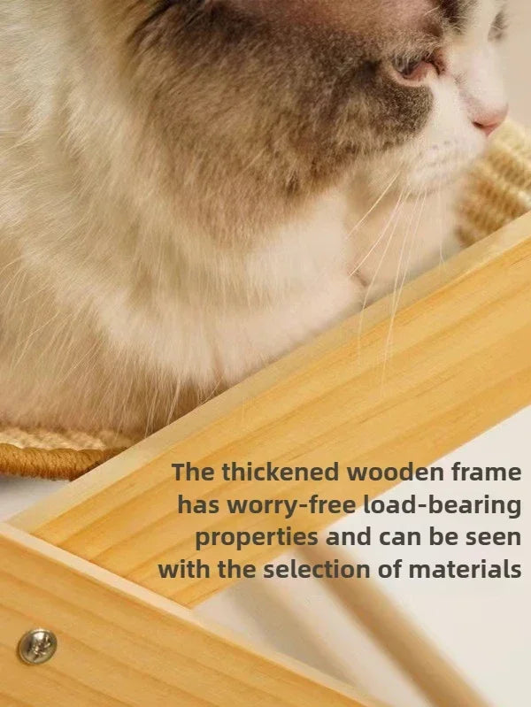 Cat Recliner Scratching Board - Portable Sisal Entertainment Sofa & Climbing Frame