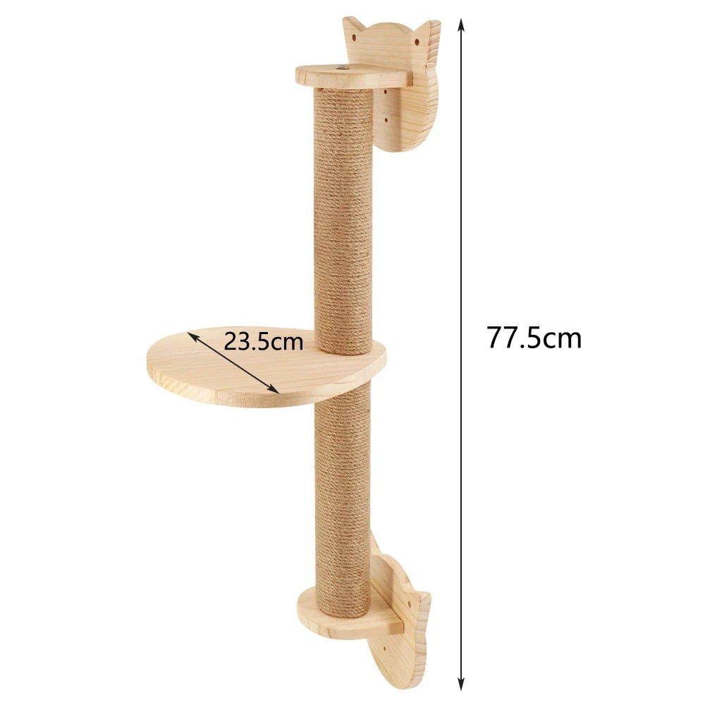 Franklin's Pick: Wall-Mounted Cat Climbing Rope - Space-Saving Fun