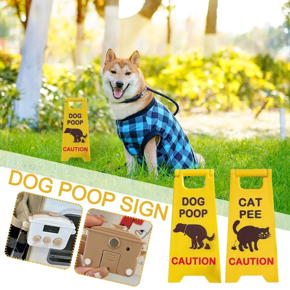Funny Pet Warning Sign - Caution Floor Sign