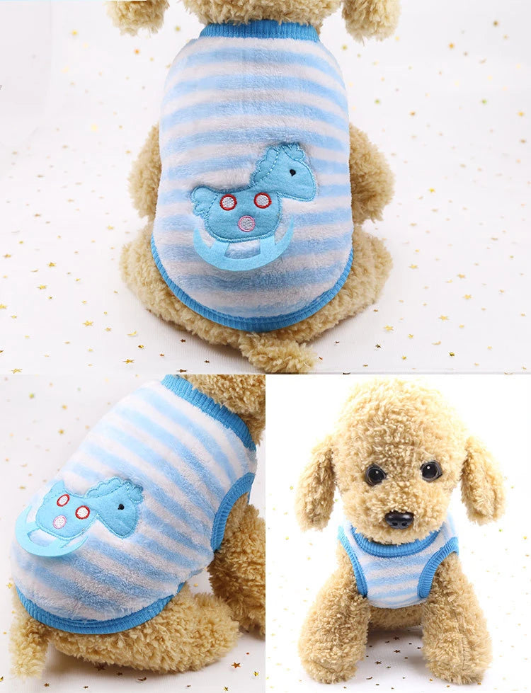 Soft Fleece Dog Coat - Warm Winter Jacket for Small & Medium Dogs