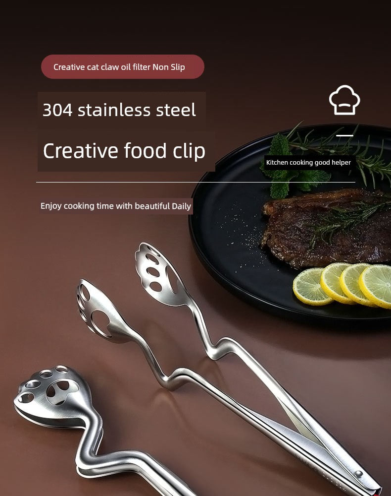 Cat's Paw Multi-Functional Food Clip Tong