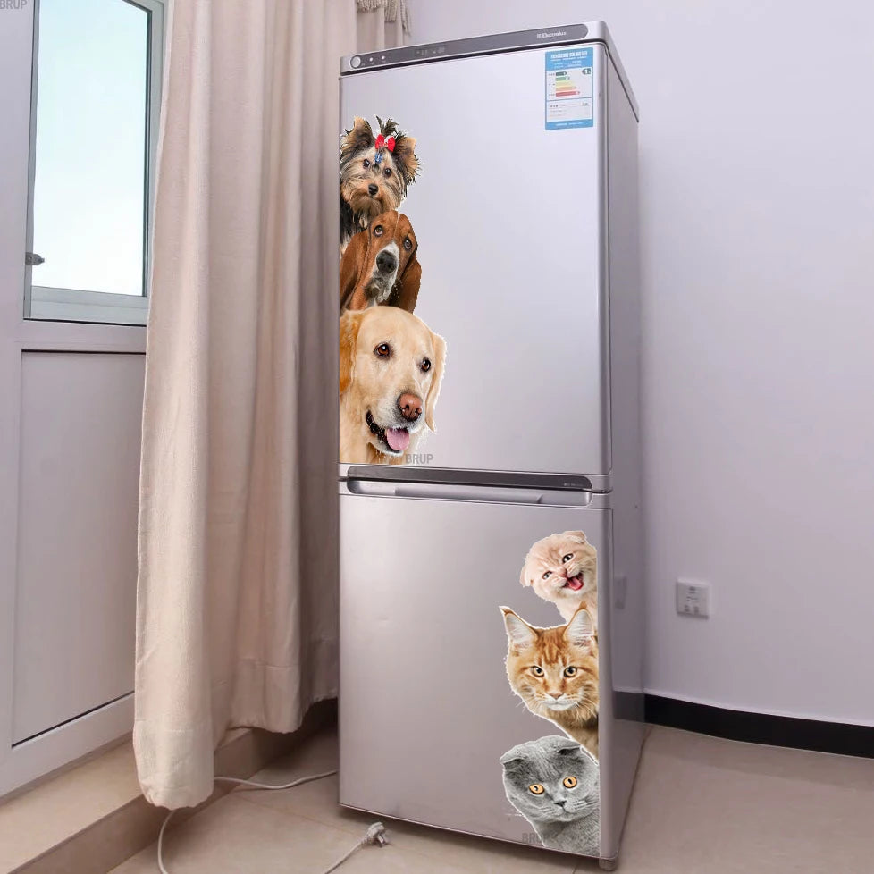3D Pet Wall Stickers - Dogs & Cats