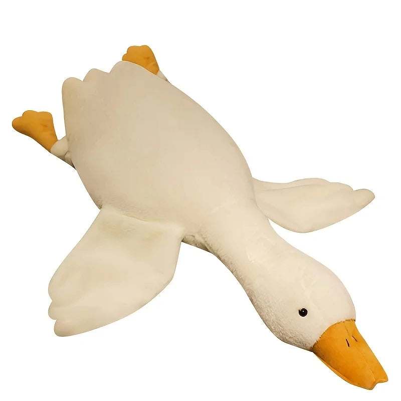 Large Plush White Duck Dog Toy