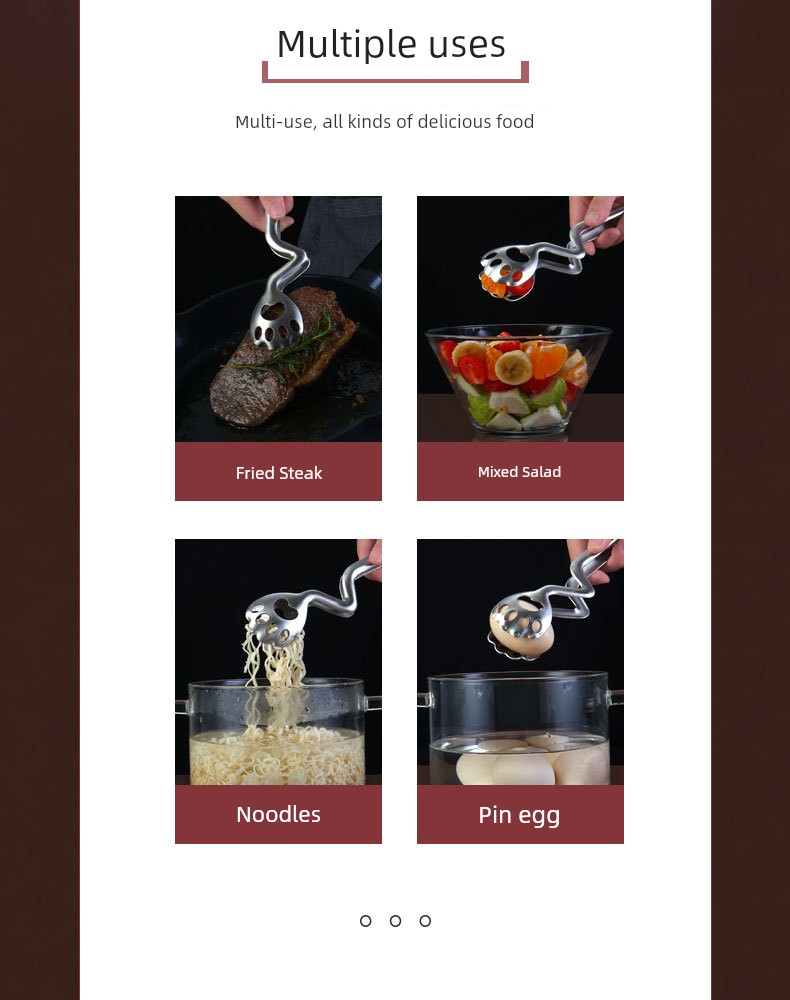 Cat's Paw Multi-Functional Food Clip Tong