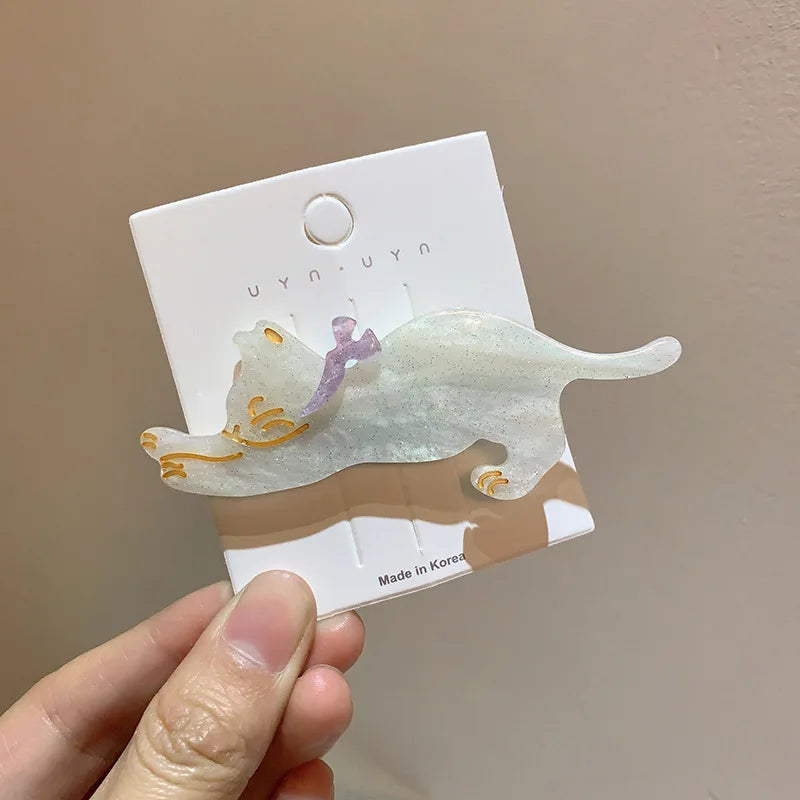 Cat Hair Clips - Alligator Hairpins for Women