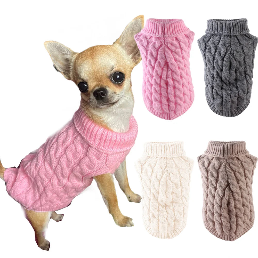Classic Dog Sweater - Winter Pullover for Small Dogs & Puppies