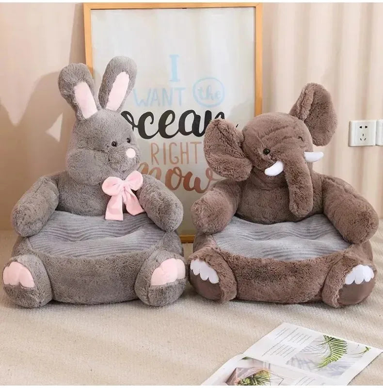 Adorable Animal-Shaped Plush Pet Bed - Elephant, Pig, Bear, Rabbit & More