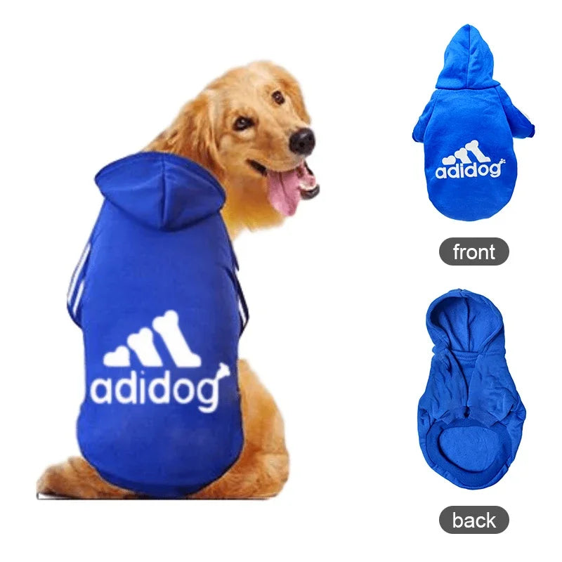 Adidog Dog Hoodie - Warm Winter Coat for Medium & Large Dogs