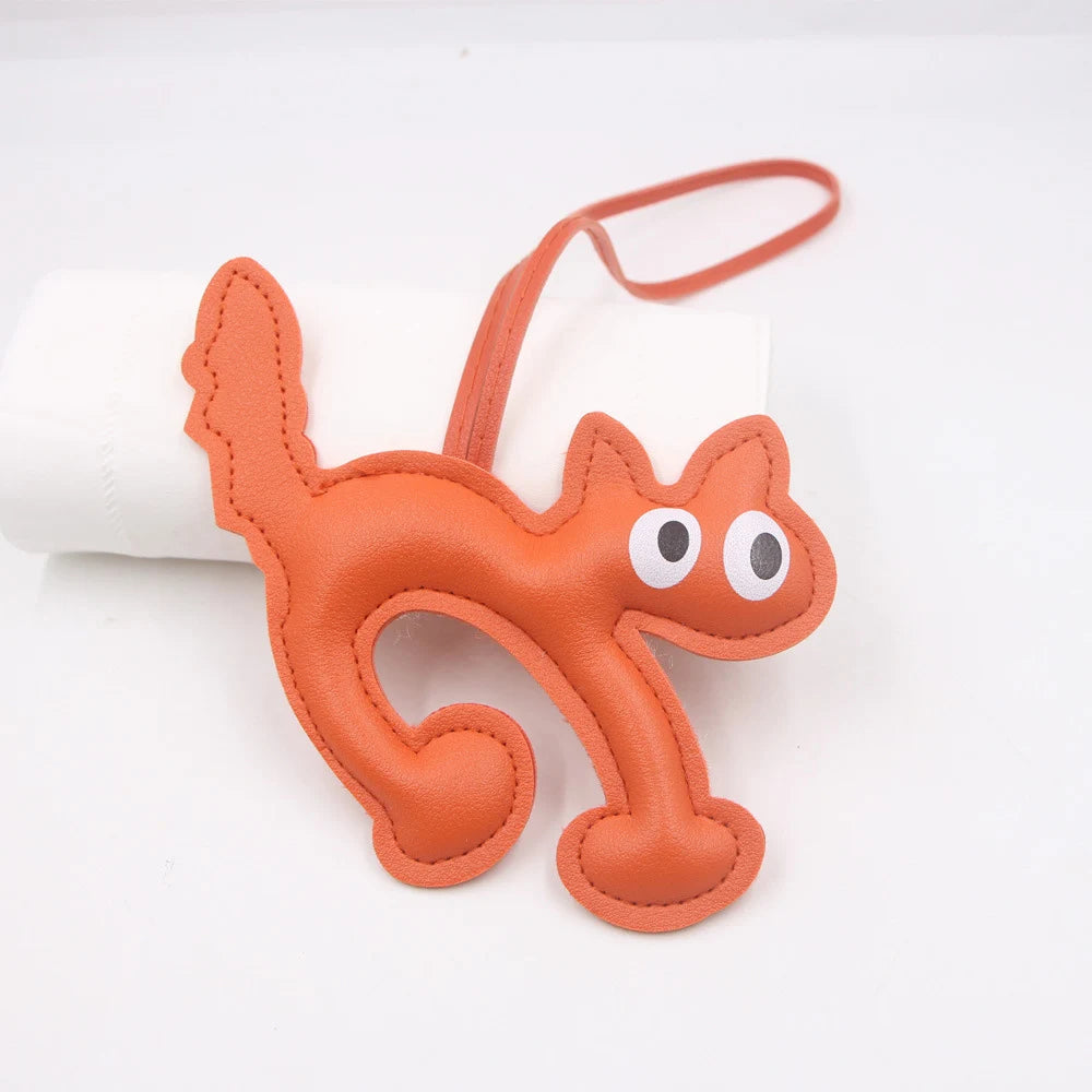 Cute Leather Pet Keychain