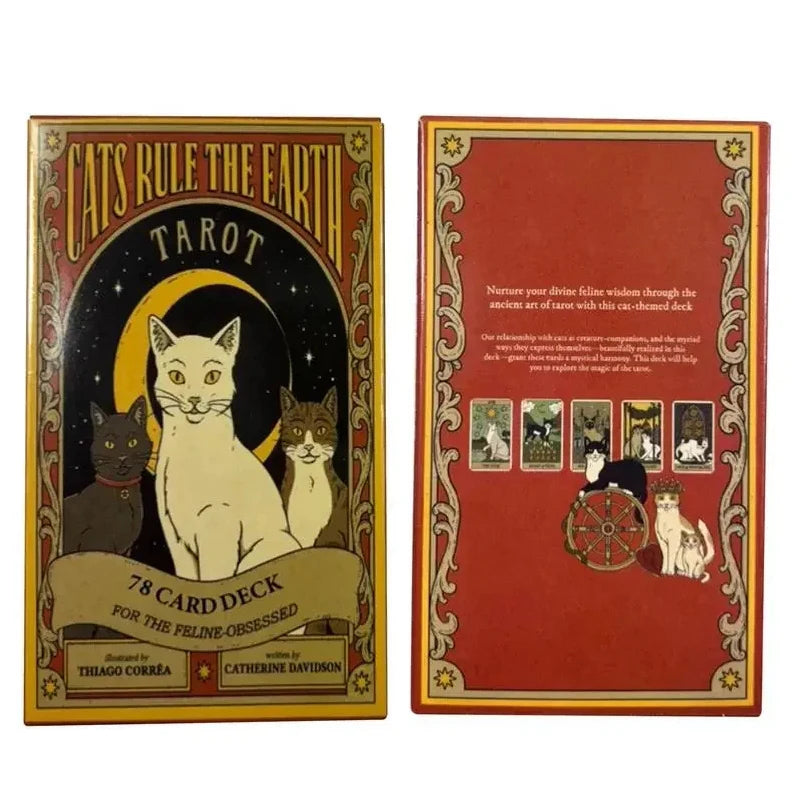 Cats Rule The Earth Tarot Cards - Mystical Fortune Telling Deck for Cat Enthusiasts