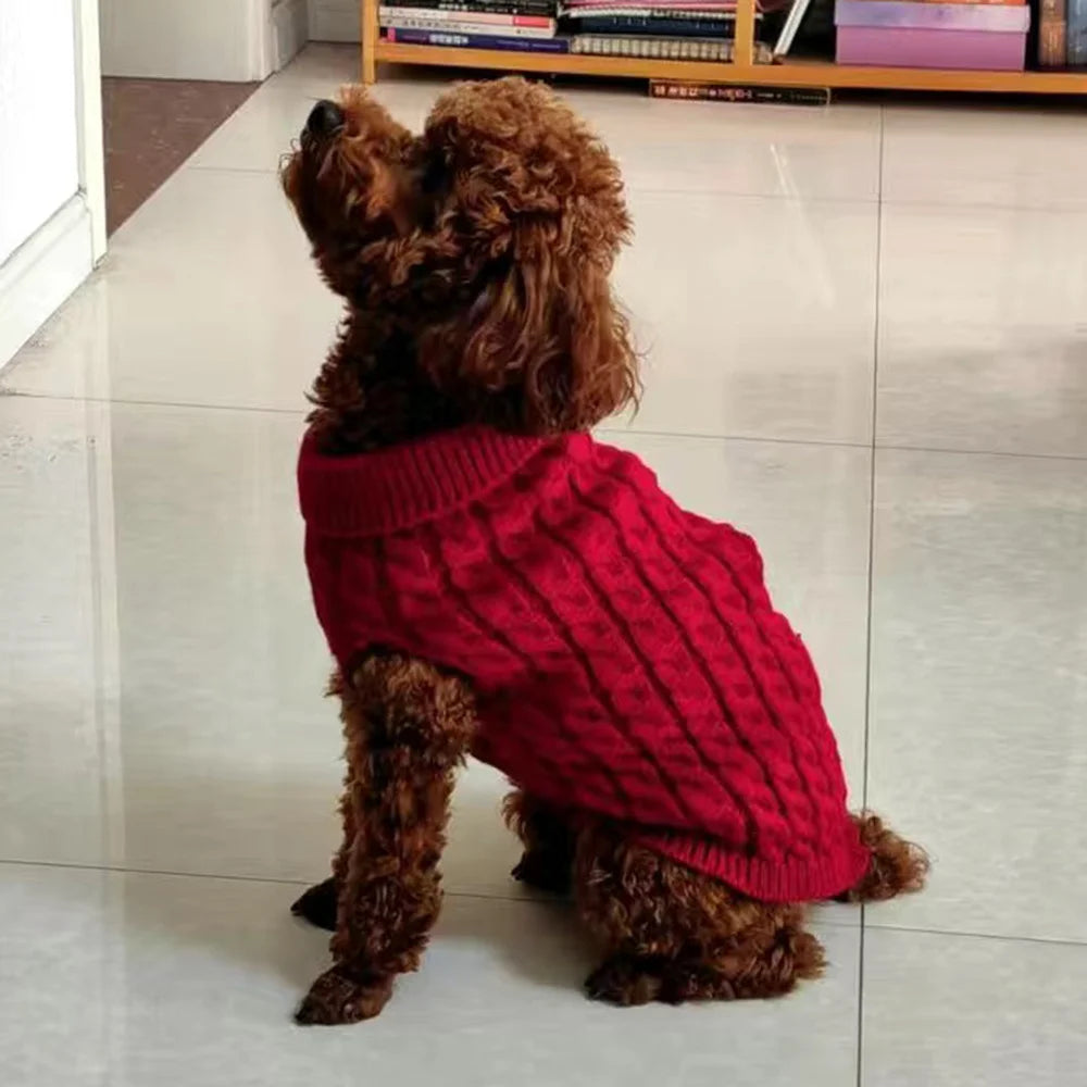 Classic Dog Sweater - Winter Pullover for Small Dogs & Puppies