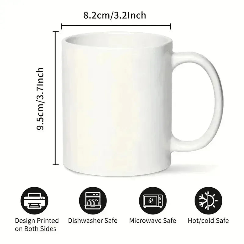 Cat Coffee Mug - Funny Retro Design