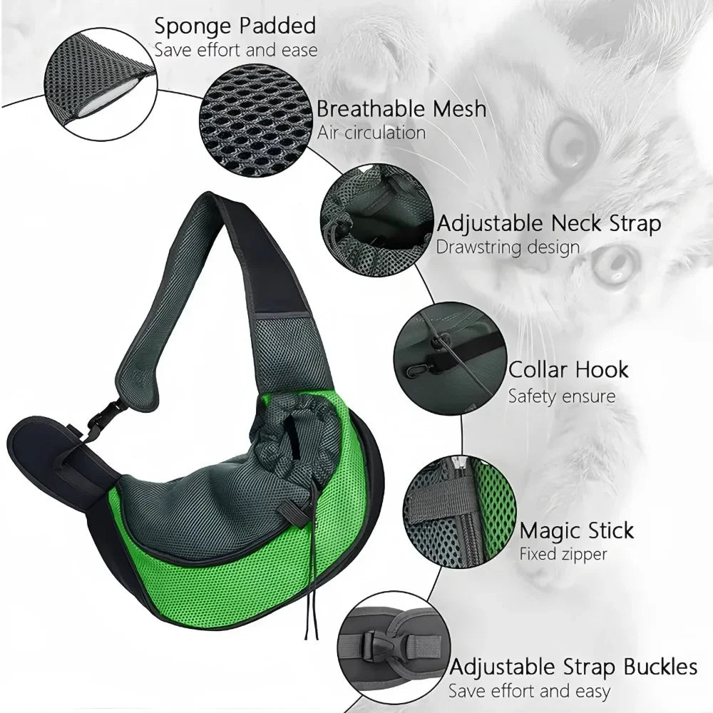 Dog Travel Backpack - Breathable Mesh Carrier