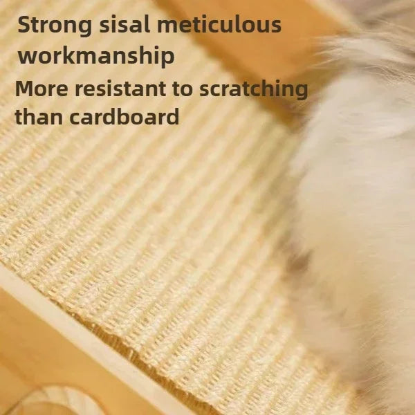 Cat Recliner Scratching Board - Portable Sisal Entertainment Sofa & Climbing Frame