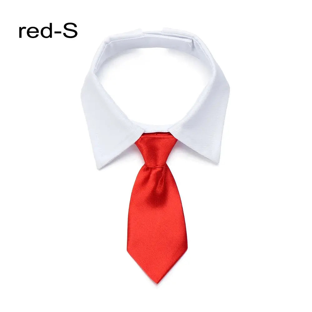Pet Tuxedo Bow Tie Collar - Formal Accessory for Dogs & Cats