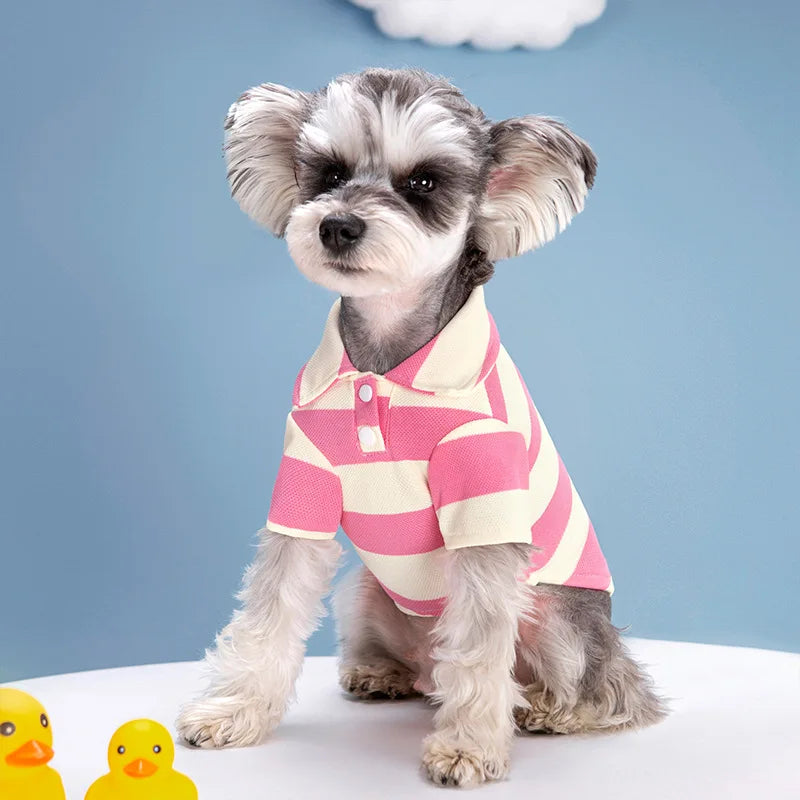 Dog Polo Shirt - Summer Casual Clothing for Small & Large Dogs