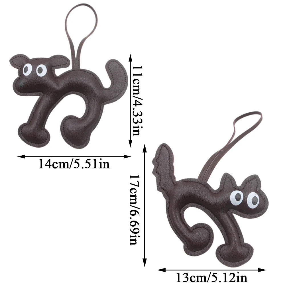 Cute Leather Pet Keychain