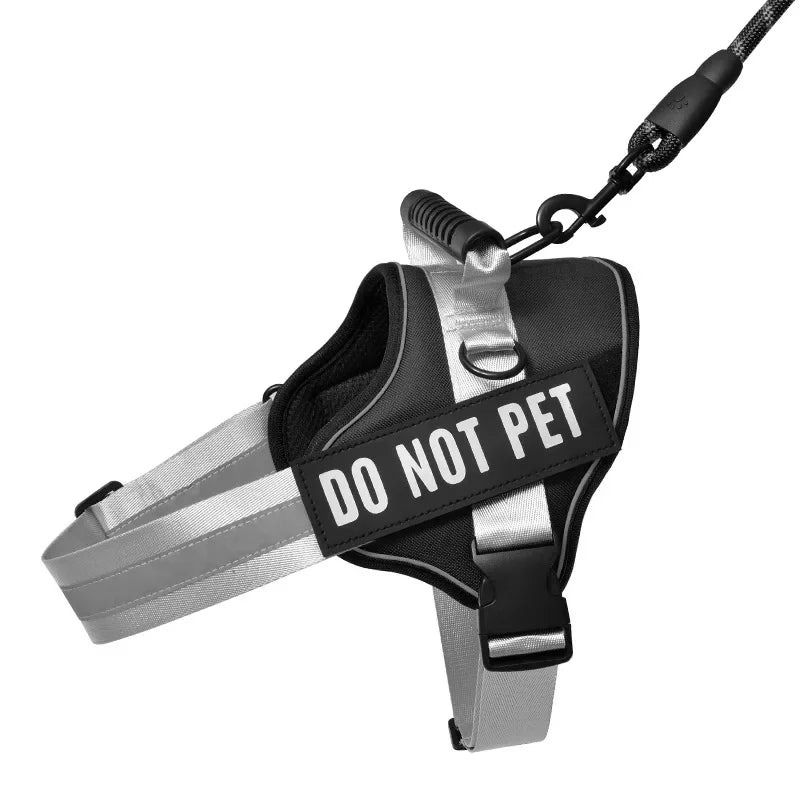 KOMMILIFE Adjustable Personalized Reflective Breathable Pet Dog Harness Vest For Small Medium Large Dogs