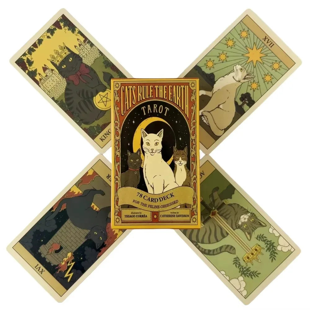 Cats Rule The Earth Tarot Deck - Fun Fortune Telling Cards for Cat Lovers