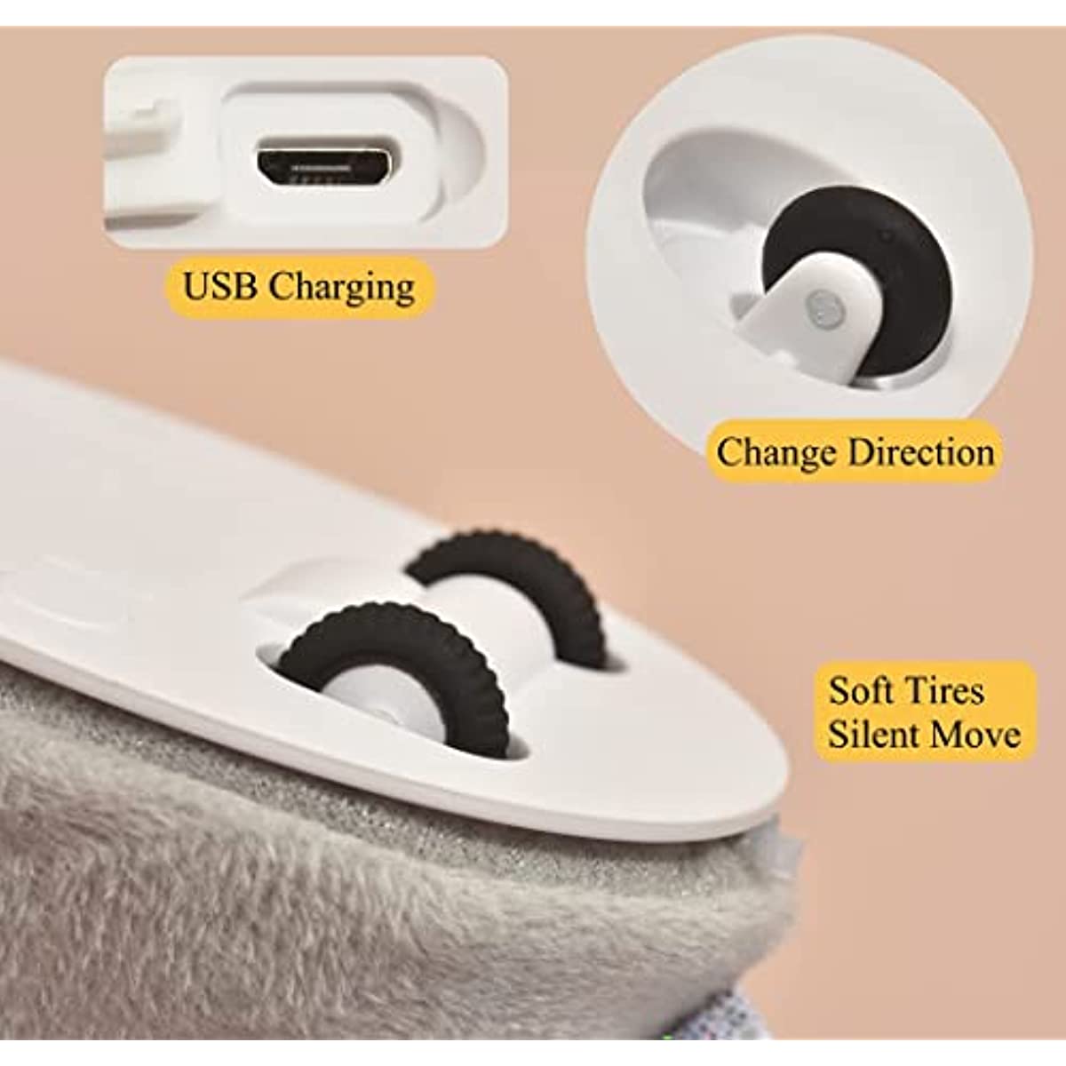 ATUBAN Smart Sensing Cat Toy - Automatic Feather Wand & Mouse
