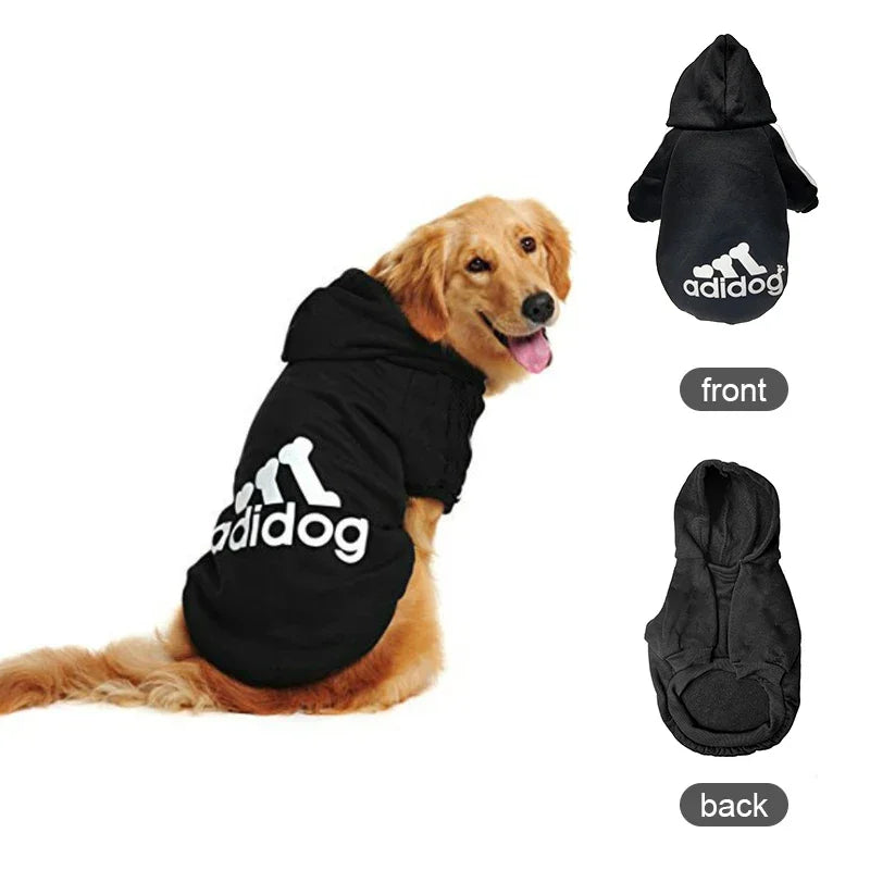 Adidog Dog Hoodie - Warm Winter Coat for Medium & Large Dogs
