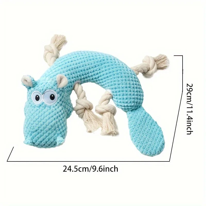 Squeaky Plush Dog Toy - Bite Resistant