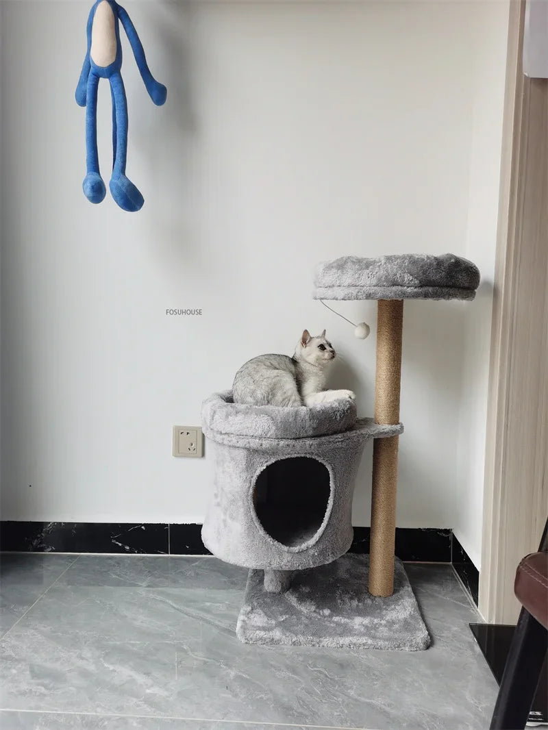 Three-Layer Cat Tree House - Multi-Level Scratching Post & Activity Center
