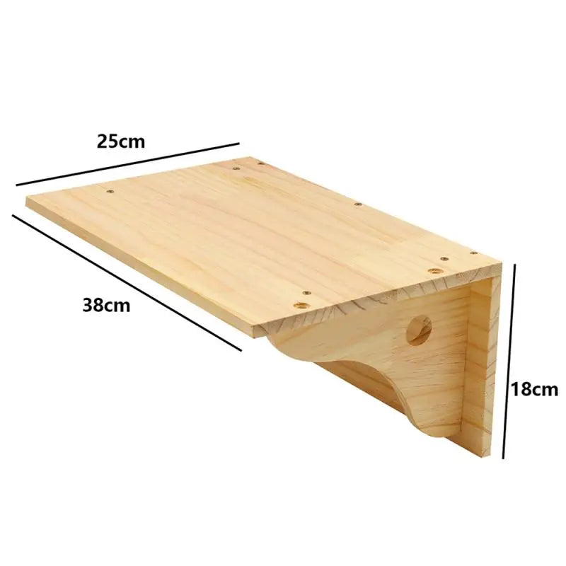 Wall Mounted Cat Shelves - Scratching Post & Climbing Platform Set