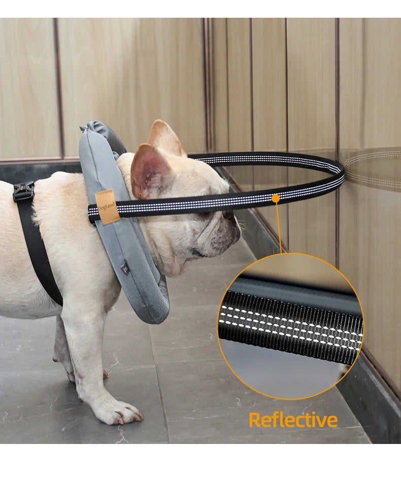 Blind Dog Safety Collar - Anti-Collision Protection Harness with Reflective Strips