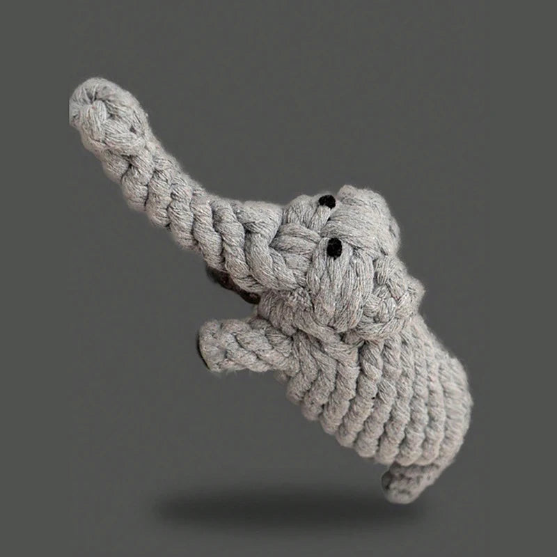 Hand-Woven Cotton Rope Dog Toy - Teeth Resistant Chew Toy