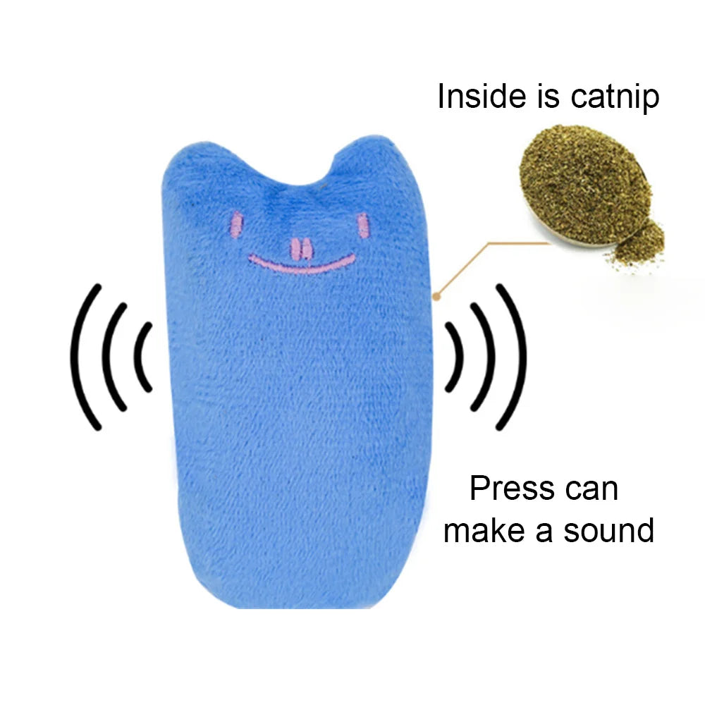 Interactive Catnip Plush Toy - Dental Health & Entertainment for Cats