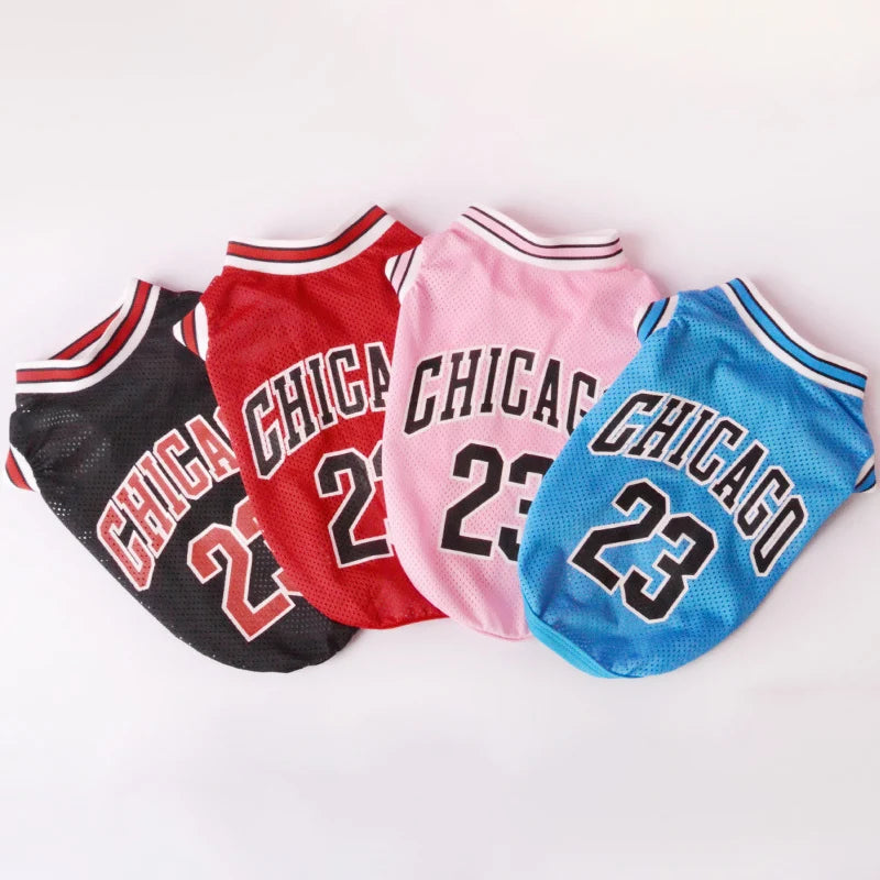 Mesh Breathable Dog Basketball Jersey - Summer Cooling Vest