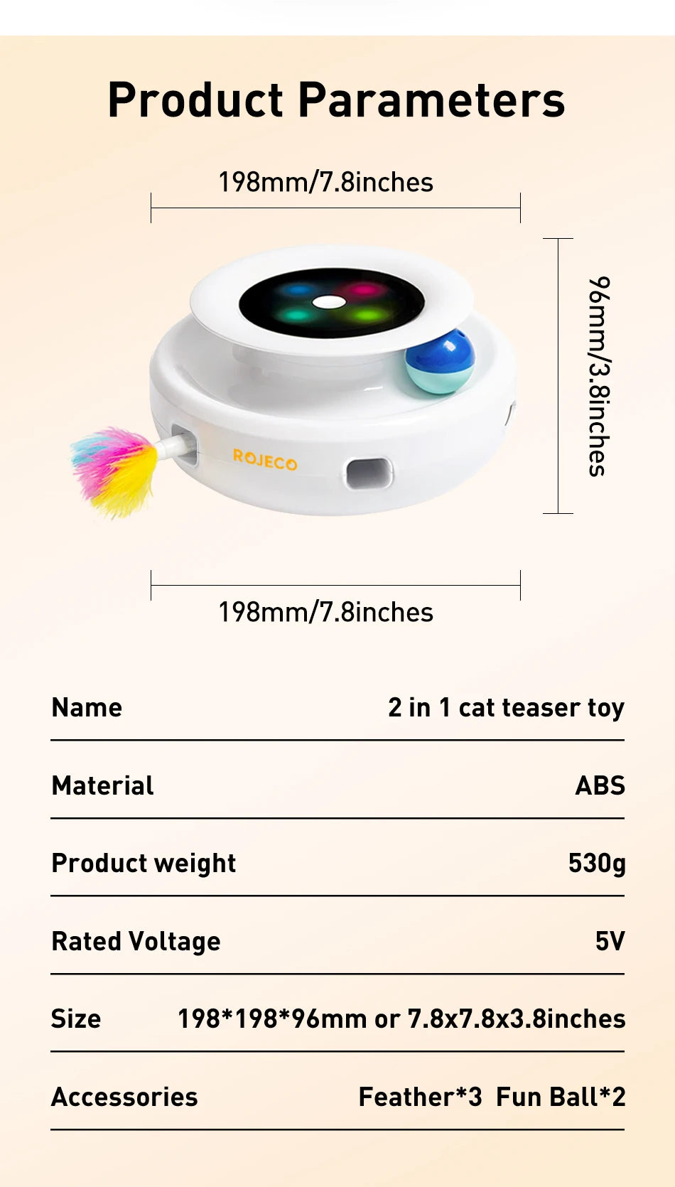 2-in-1 Smart Cat Toy Set - Automatic Feather & Ball with 5 Modes