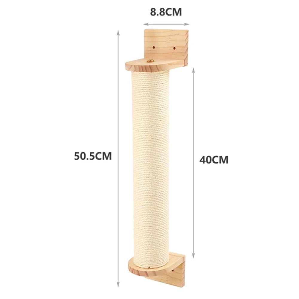 Franklin's Pick: Wall-Mounted Cat Climbing Rope - Space-Saving Fun