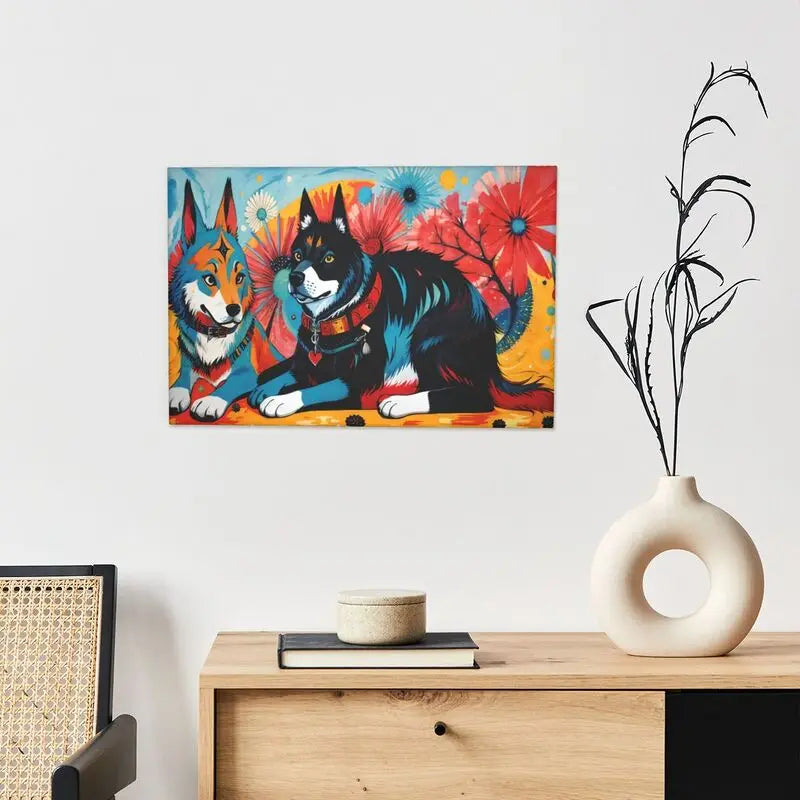 Cute Dog Canvas Wall Art - HD Print Painting