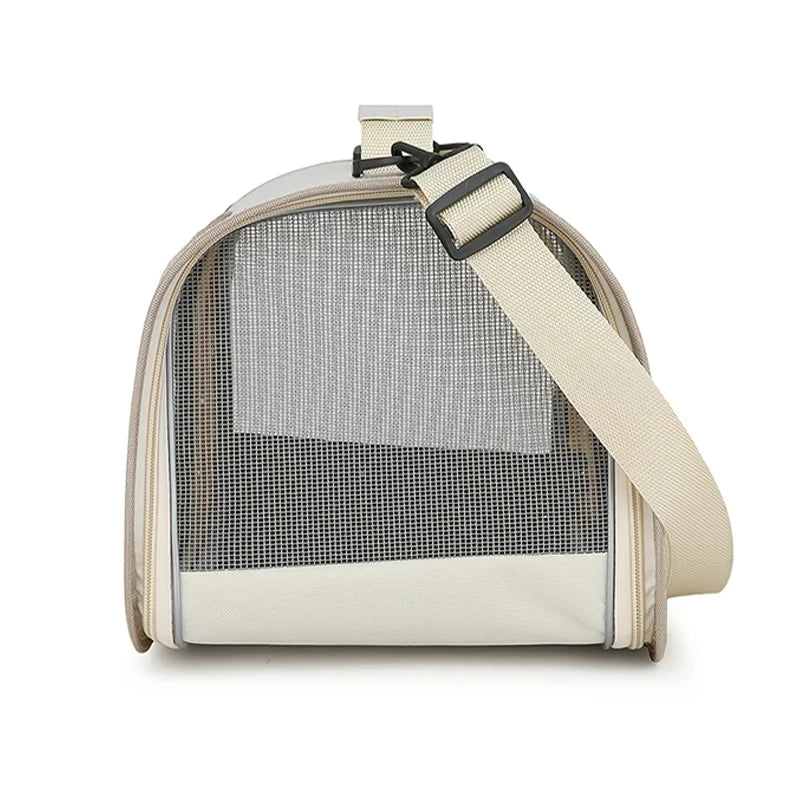 Portable Foldable Cat Carrier - Breathable Shoulder Bag for Small Pets