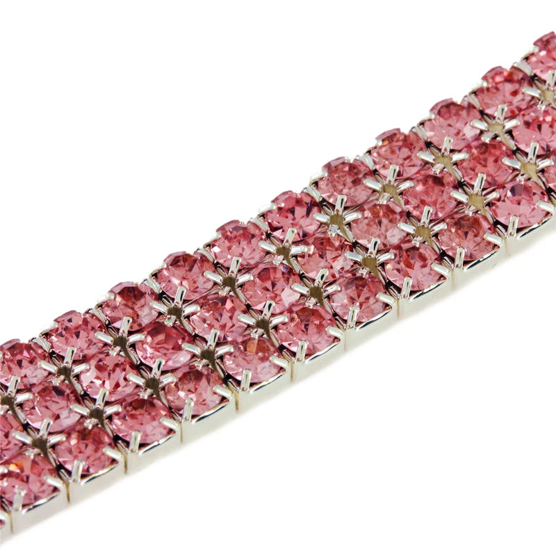 Cat Rhinestone Diamante Collar Necklace for Kitten Cute Bling Pet Necklace for Small Medium Pet Pink Party Gifts Cat Necklace