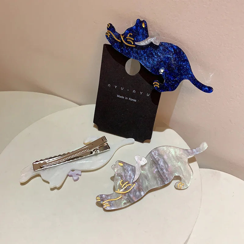 Cat Hair Clips - Alligator Hairpins for Women