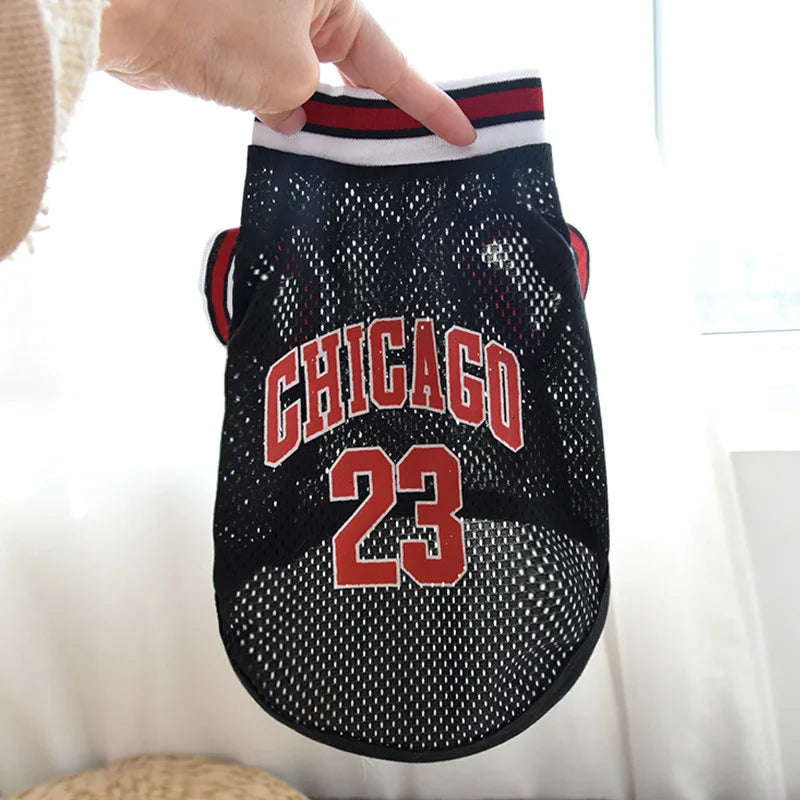 Mesh Breathable Dog Basketball Jersey - Summer Cooling Vest