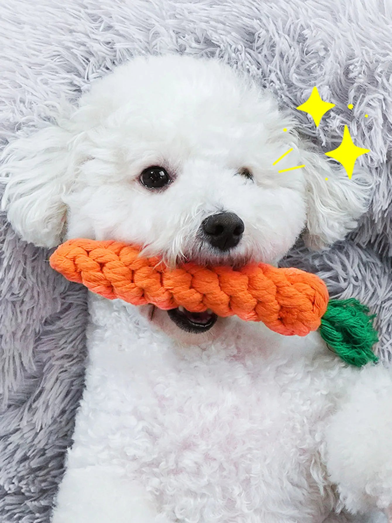 Hand-Woven Cotton Rope Dog Toy - Teeth Resistant Chew Toy