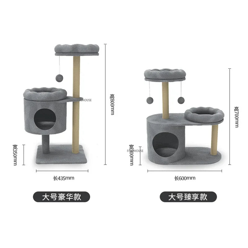 Three-Layer Cat Tree House - Multi-Level Scratching Post & Activity Center
