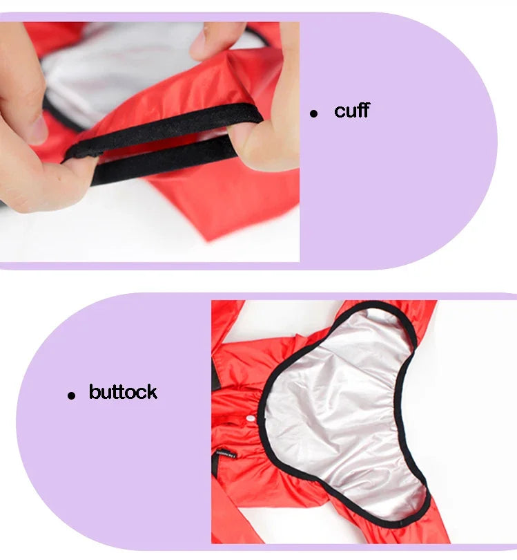 Dog Raincoat - Waterproof Jumpsuit with Cute Dog Face Design